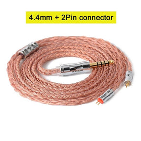 NiceHCK C16-3 16 Cores High Purity Copper Cable 4.4mm Plug, 2Pin Connector – InEar Balanced cableכבל באלנס לאוזניות אינאיר