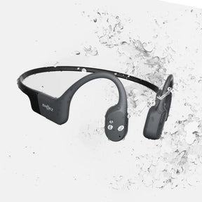 Shokz OPENRUN wireless Bone Bonduction Open-Ear Endurance Headphonesאוזניות ריצה אלחוטיות אופן-רן בשיטת הולכת עצם ללא חדירה לאוזן, אוזניות ספורט עמידות מוגנות מים מבית שוקז  